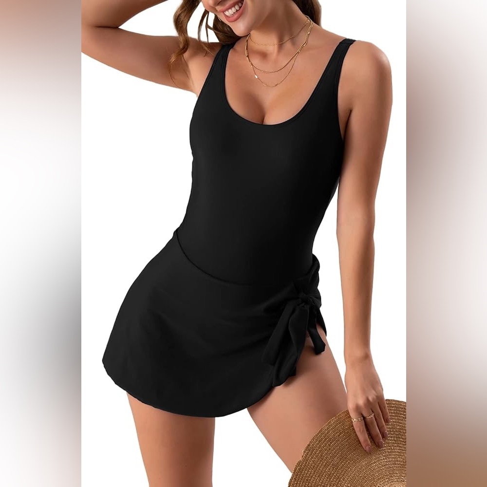 Eomenie One Piece Swimdress Swimsuit